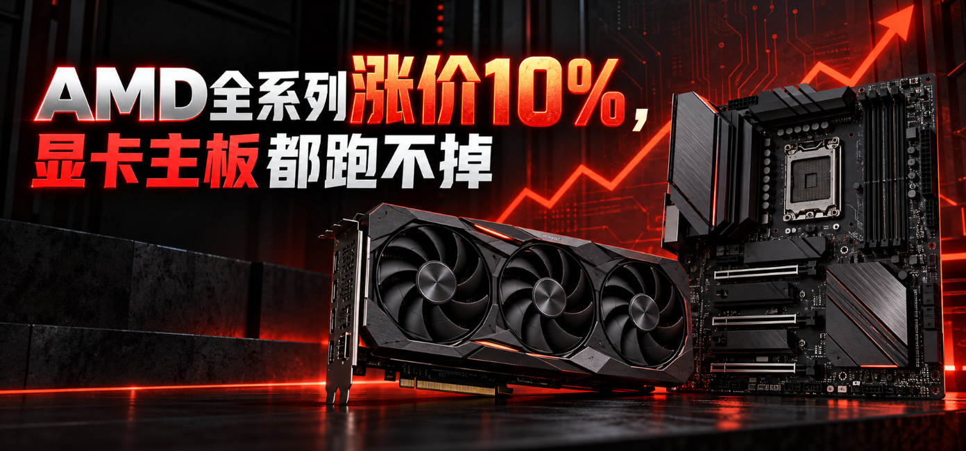 AMD全系列涨价10%，显卡主板都跑不掉
