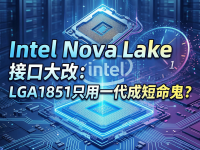 Intel Nova Lake接口大改：LGA1851只用一代？