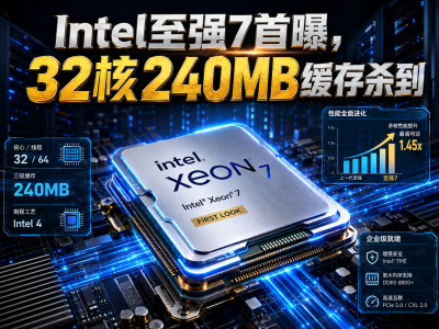 Intel至强7首曝，32核240MB缓存杀到