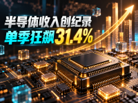 半导体收入创纪录，单季狂飙31.4%