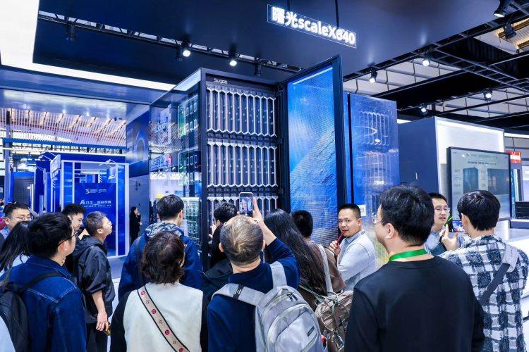 Zhongke Shuguang releases the world's first single cabinet level 640 card super node scaleX640 in Wuzhen-HeadTechPro