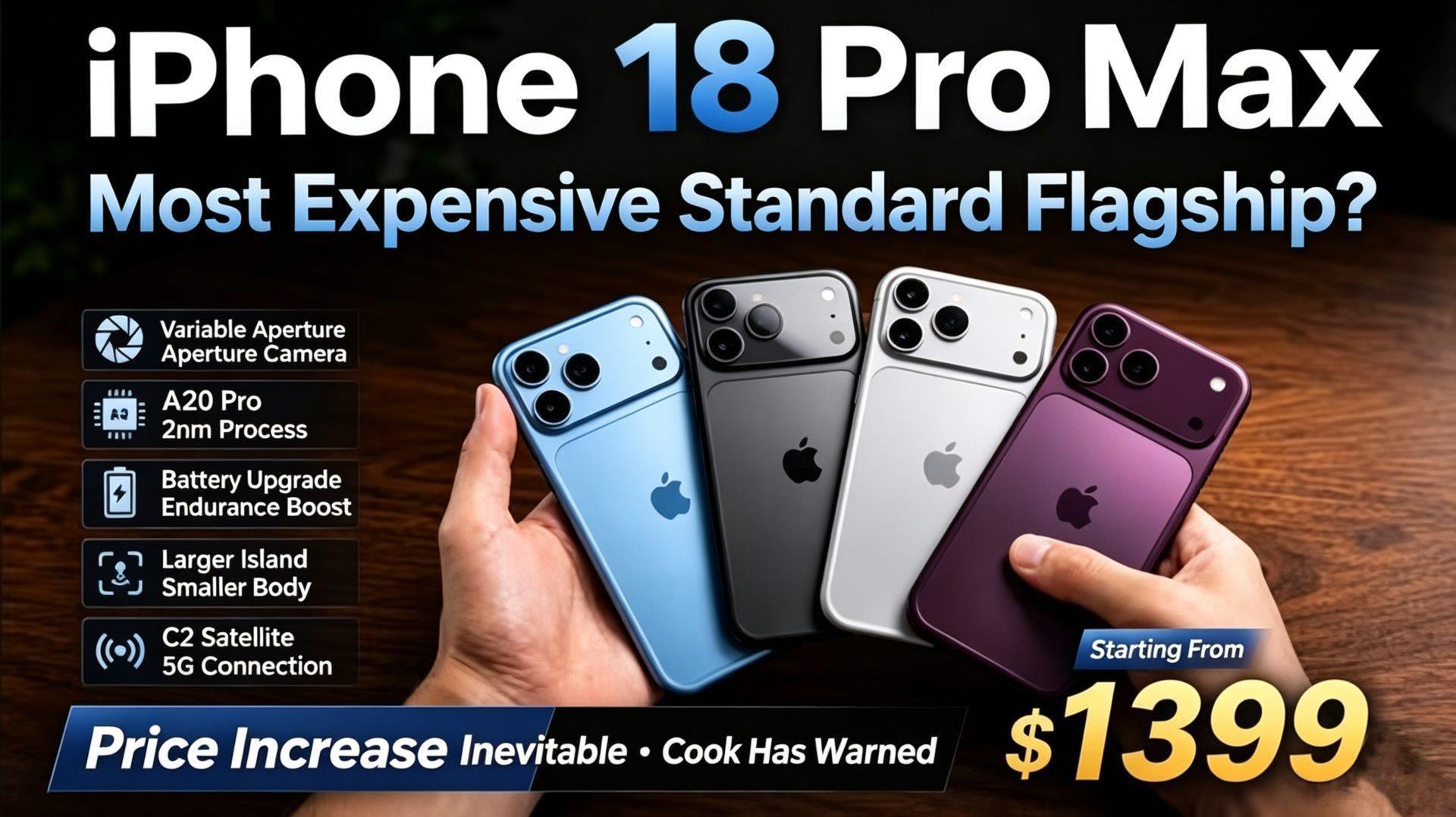 Will the iPhone 18 Pro Max Become the Most Expensive Flagship Ever? Apple’s Price Hike Is Far More Complex Than It Seems-HeadTechPro